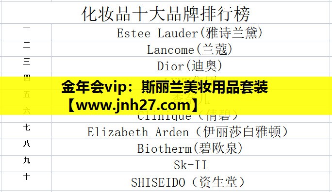 斯丽兰美妆用品套装